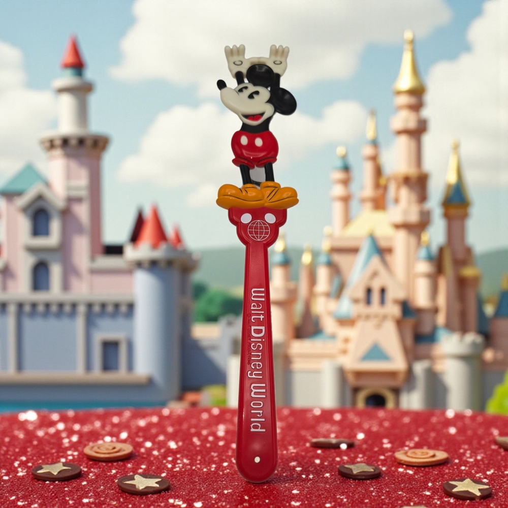 Vintage Walt Disney World Mickey Mouse Back Scratcher Disney Red